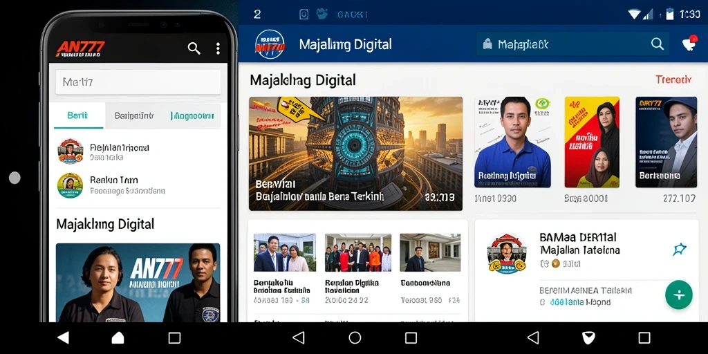 Tampilan antarmuka AN777 yang modern dan mudah digunakan.